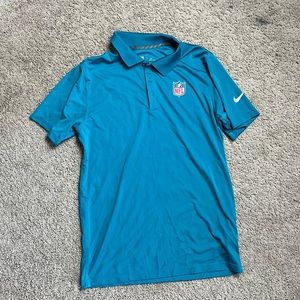 Teal NFL logo polo (M)